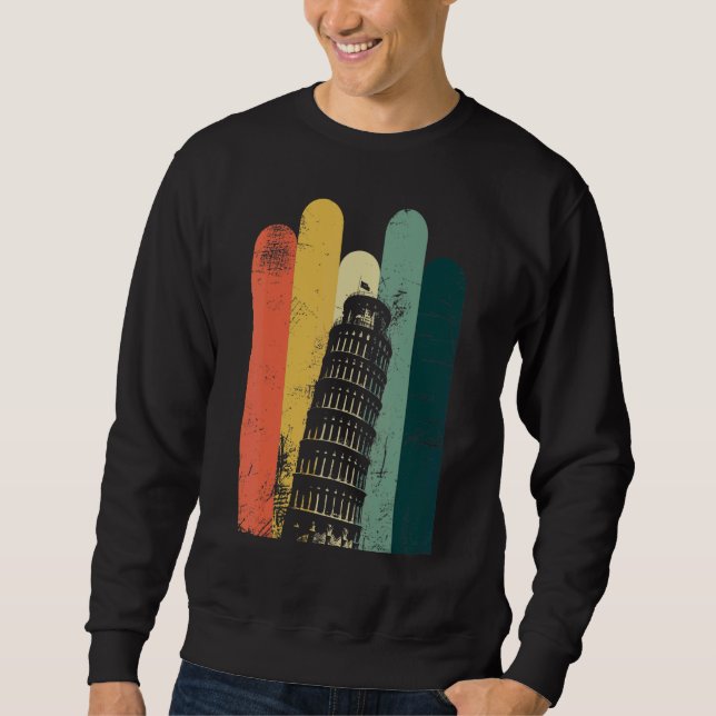 Sudadera Edificio emblemático de la Torre Inclinada de Pisa (Anverso)
