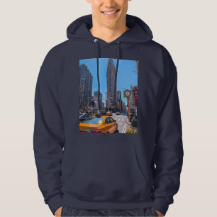 Sudadera Edificio Famoso Flatiron Nueva York Taxi Amarillo 