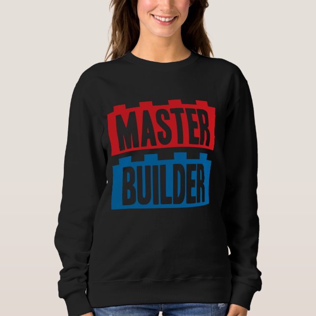 Sudadera Edificio Master Builder Bloque Los Hombres Jóvenes (Anverso)