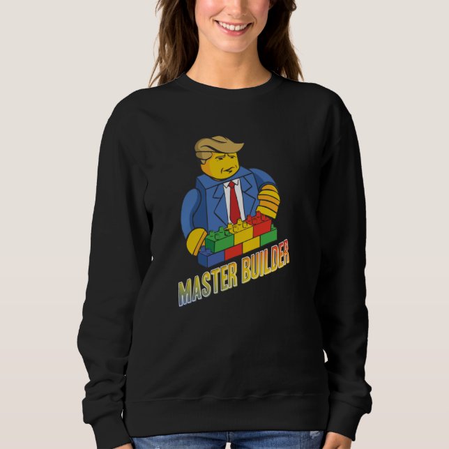 Sudadera Edificio Master Builder Bloque Los Hombres Jóvenes (Anverso)