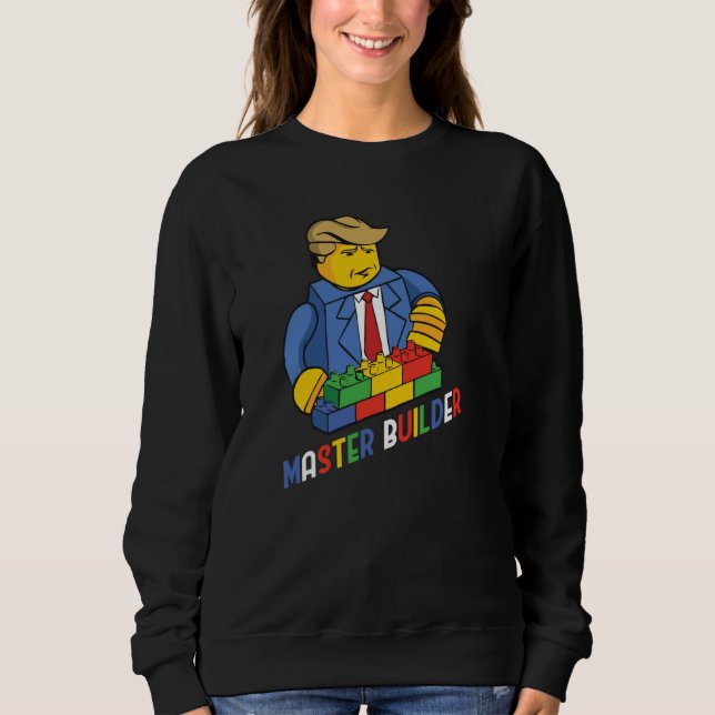 Sudadera Edificio Master Builder Bloque Los Hombres Jóvenes (Anverso)