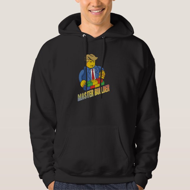 Sudadera Edificio Master Builder Bloque Los Hombres Jóvenes (Anverso)