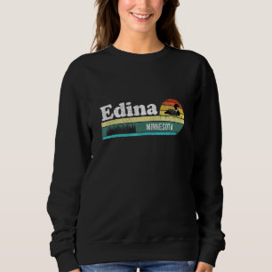Sudadera Edina Minnesota MN Antiguo Distorsionado Retro Loo