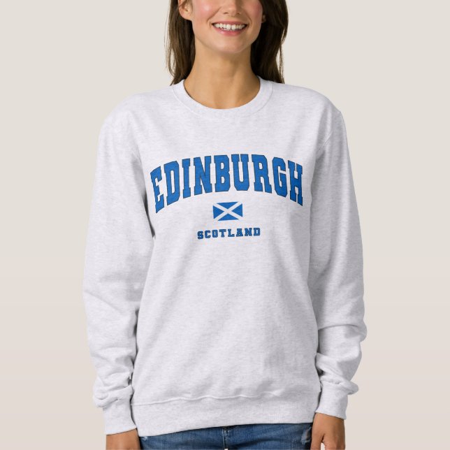 Sudadera Edinburgh Scotland Uk Vintage College Style (Anverso)