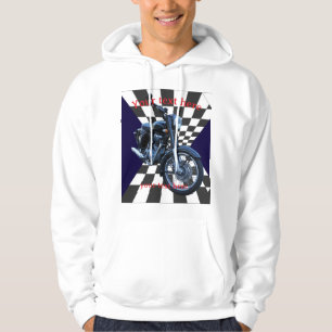 Sudadera editable en motocicleta
