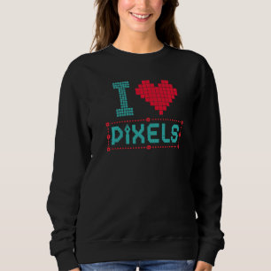 Sudadera Editor gráfico Amar a los editores de píxeles Dise