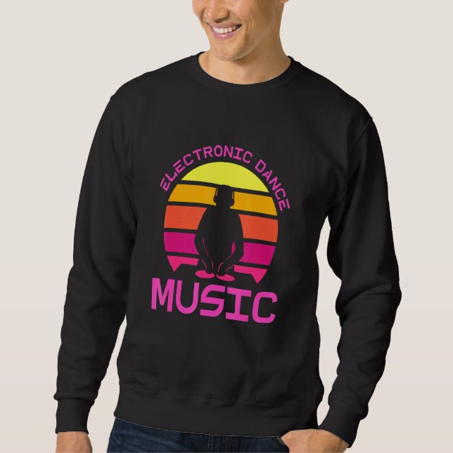 Sudadera Edm Rave Dj Electronic Dance Music (Anverso)