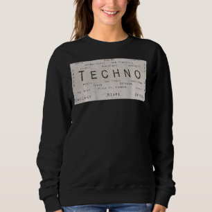 Sudadera Edm Techno en el subterráneo Rave Cities On Back