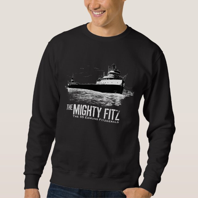 Sudadera Edmund Fitzgerald ~ Mighty Fitz ~ Historia marítim (Anverso)