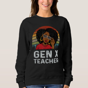 Sudadera Educador de maestros de la Generación X Melanina H