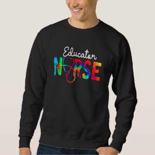 Sudadera Educador Enfermero Escuadrón Watercol Amor Stethos