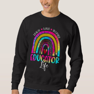 Sudadera Educador Maestra Arco Iris Tye Primer Día De Scho