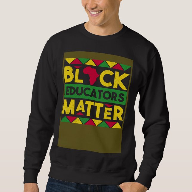 Sudadera Educadores negros importan mes de la historia negr (Anverso)