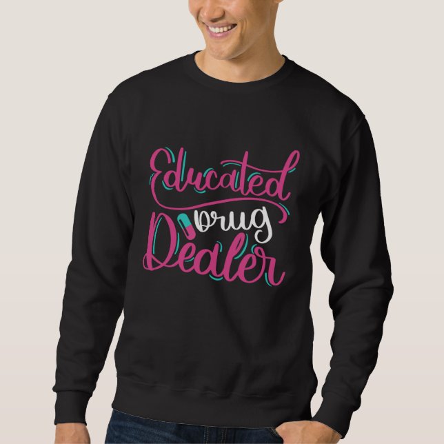 Sudadera Educated  Nurse Joke Nursing RN (Anverso)