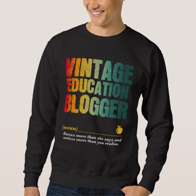 Sudadera Education Blogger Appreciation Week Back to School (Anverso)