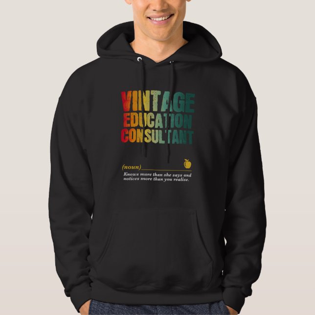 Sudadera Education Consultant Appreciation Week Back to Sch (Anverso)