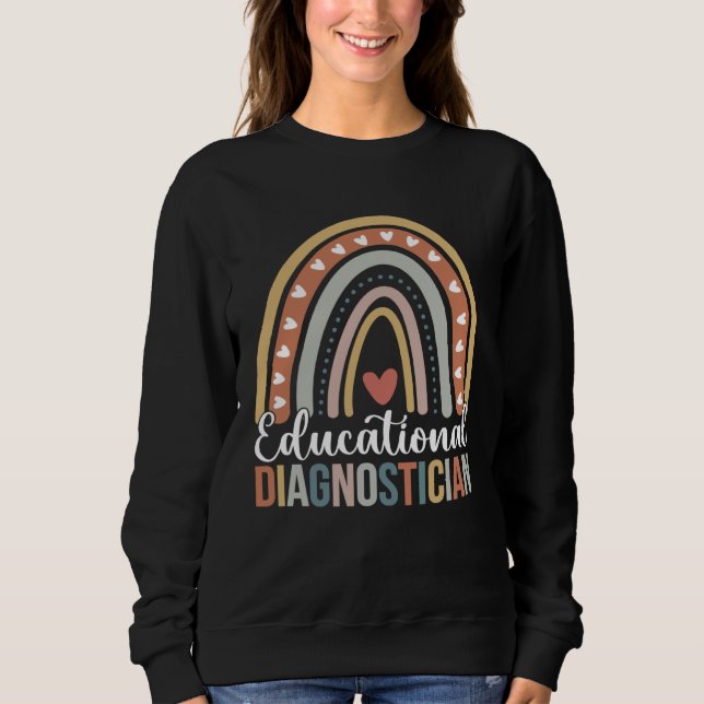 Sudadera Educational Diagnostician Rainbow Educational Diag (Anverso)