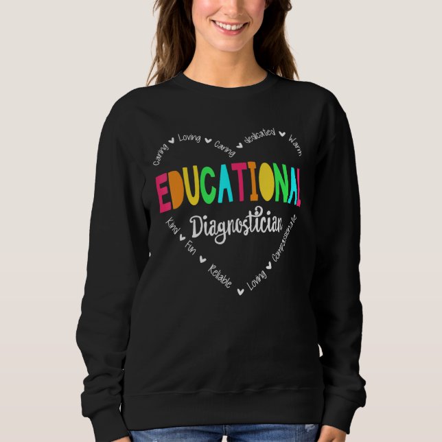 Sudadera Educational Diagnostician Squad School Psychologis (Anverso)
