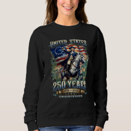 Sudadera EE. UU. 250 años 1776-2026 Espada de caballo de Wa