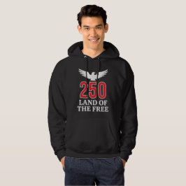 Sudadera EE. UU. 250 Tierra de los Libres Águila Patriótica