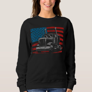 Sudadera Ee. Uu. Bandera Americana Semi Conductor De Camión