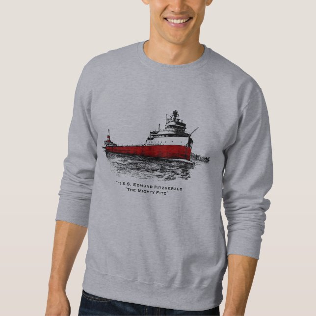 Sudadera EE.UU. Edmund Fitzgerald ~ "El poderoso FITZ" (Anverso)