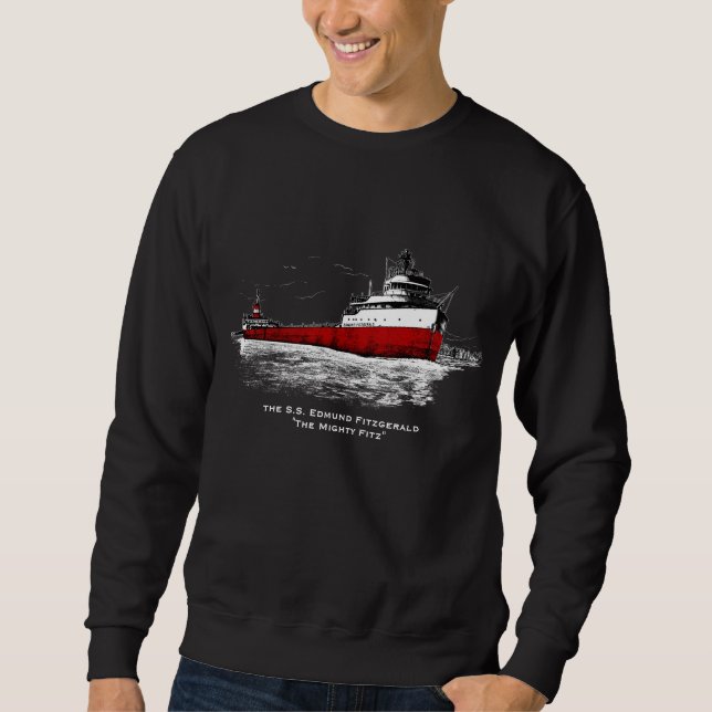 Sudadera EE.UU. Edmund Fitzgerald ~ "El poderoso FITZ" (Anverso)