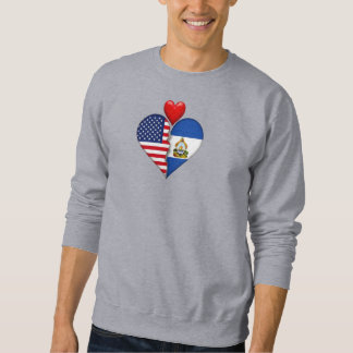 Sudadera EE. UU. Honduras Corazón banderas Patrimonio Hispa