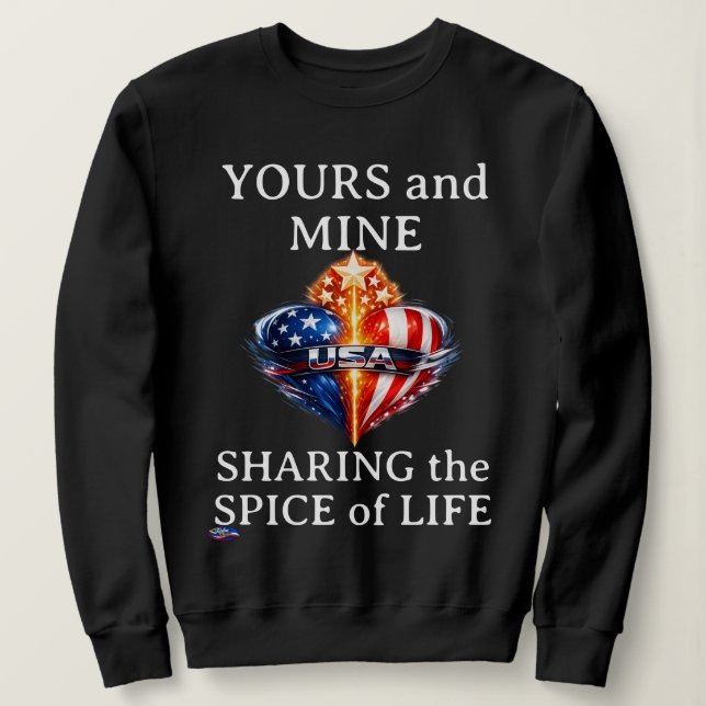 Sudadera EE. UU. tuyo y mío (Anverso del diseño)