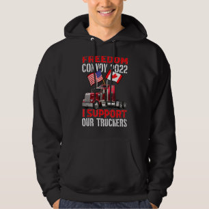 Sudadera ¡Ee.Uu. Y Canadá Apoyan A Nuestros Camioneros! Con