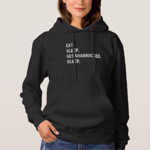 Sudadera Eee Sleep Get Shamrocke Repeat Vintage Funny St P
