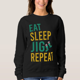 Sudadera Eee Sleep Jig Repetir divertida bailarina irlandes