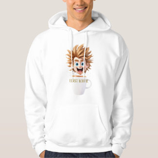 Sudadera Eerst Koffie – Energiek en Grappig
