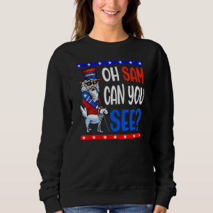 Sudadera Eeuu Americano Ciego Tío Sam 4 De Julio Hombres