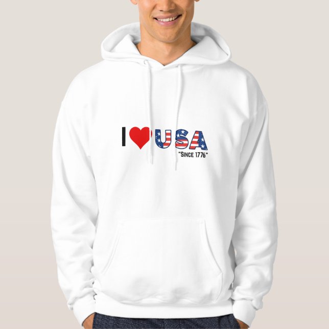 Sudadera ❤️ EEUU - Desde 1776 (Anverso)
