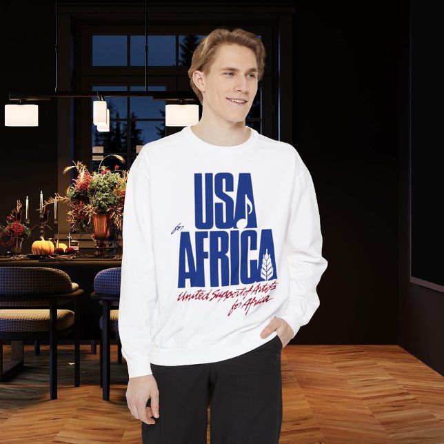 Sudadera EEUU por África Remake de los icónicos 80 (Subido por el creador)