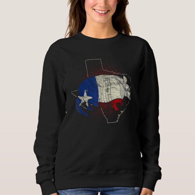 Sudadera Eeuu Texas Patriotic Wildlife Animal Texde Ar (Anverso)