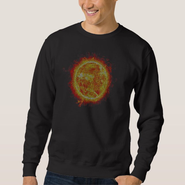 Sudadera Efecto de punteado de sol caliente (Anverso)