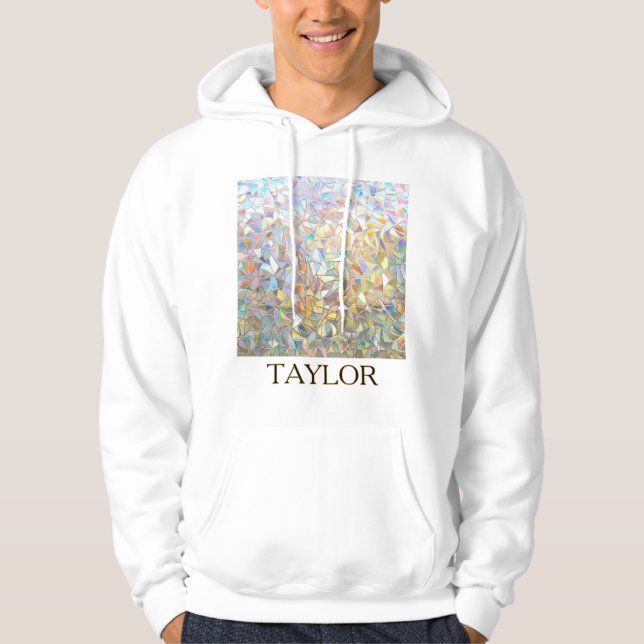 Sudadera Efecto de vidrio emplomado prismático - Arcoíris p (Anverso)