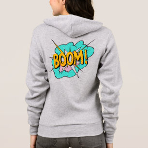 Sudadera Efecto sonoro de historietas: ¡bum! Burbuja de acc