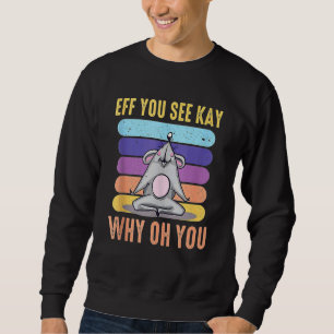 Sudadera Eff Ves Kay Por Qué Oh Ratón Retro Vintage