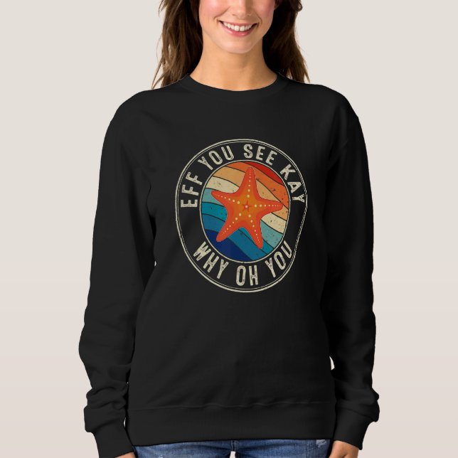 Sudadera Eff ves Starfish de Kay Retro 80 (Anverso)