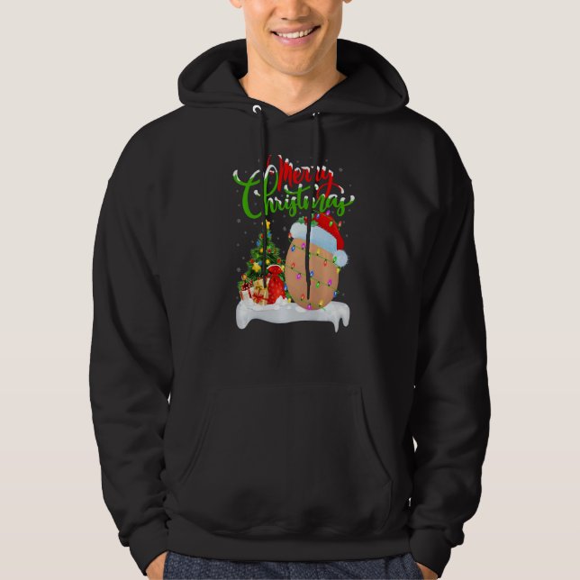Sudadera Egg Food  Xmas Decorations Santa Egg Christmas (Anverso)