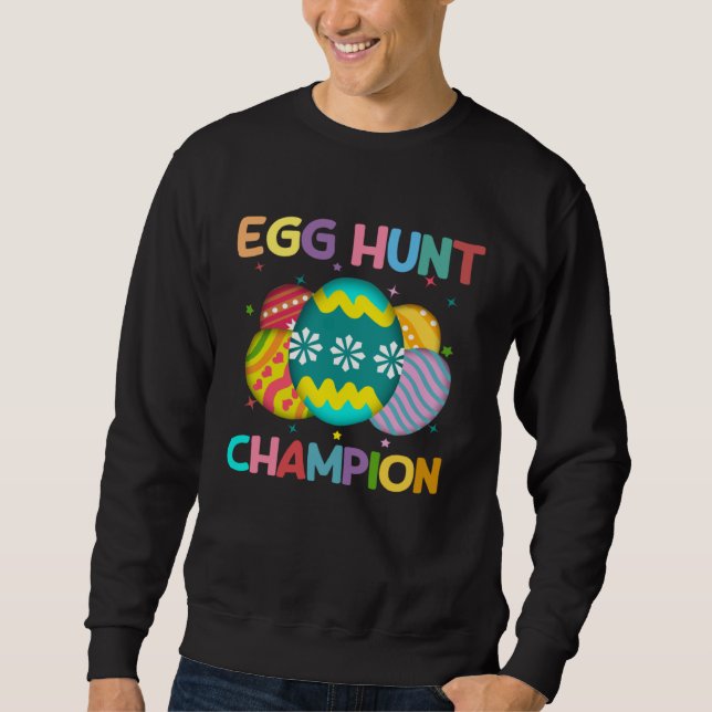 Sudadera Egg Hunt Champion  Easter Day Bunny Hunting Egg (Anverso)