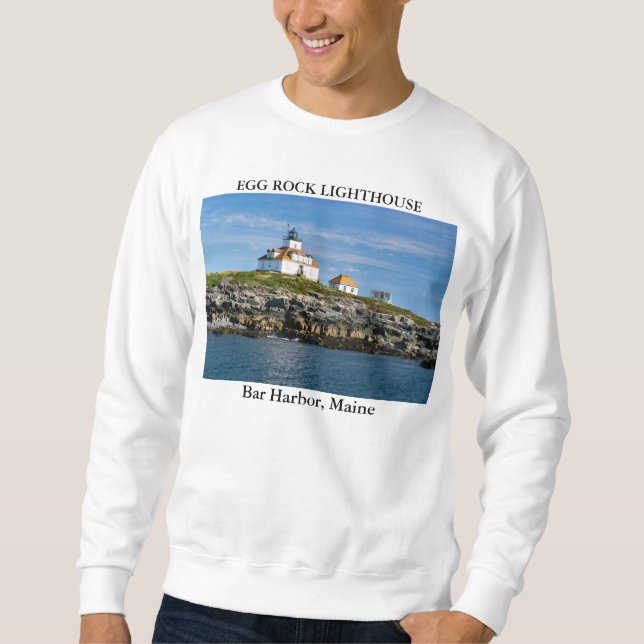Sudadera Egg Rock Lighthouse, Bar Harbor Maine (Anverso)