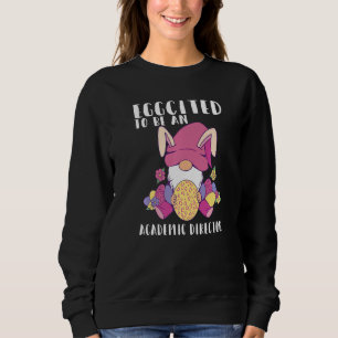 Sudadera Eggcitado Como Director Académico Gnome Bunny Eas
