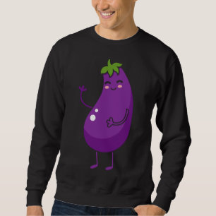 Sudadera Eggplant - Fruta de regalo de fruta Graciosa de be