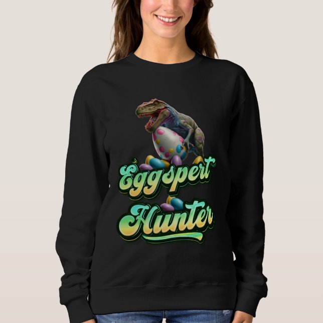 Sudadera Eggspert Easter Eggs Hunter Easter Dinosaur Egg  4 (Anverso)