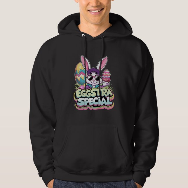Sudadera Eggstra Especial Guay Easter Bunny con colorido (Anverso)