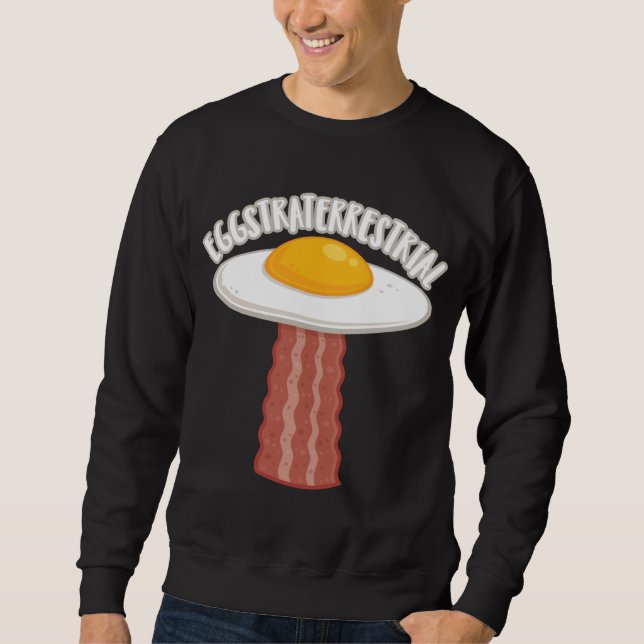 Sudadera Eggstraterrestririal con texto (Anverso)